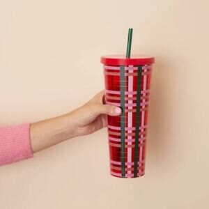 Starbucks x Bando Plaid Red Pink Green Venti Tumbler
